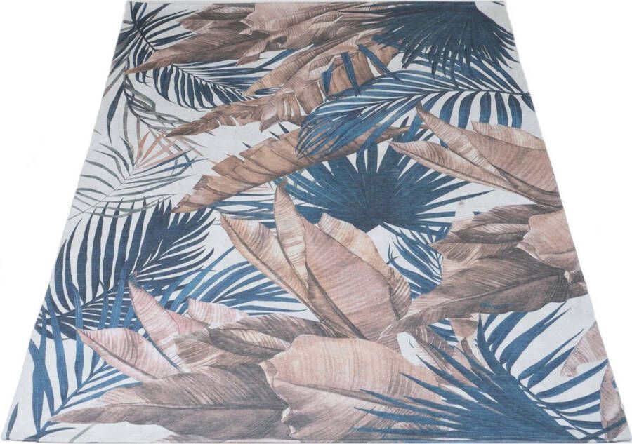 Veer Carpets Vloerkleed Palm Blue 200 x 290 cm