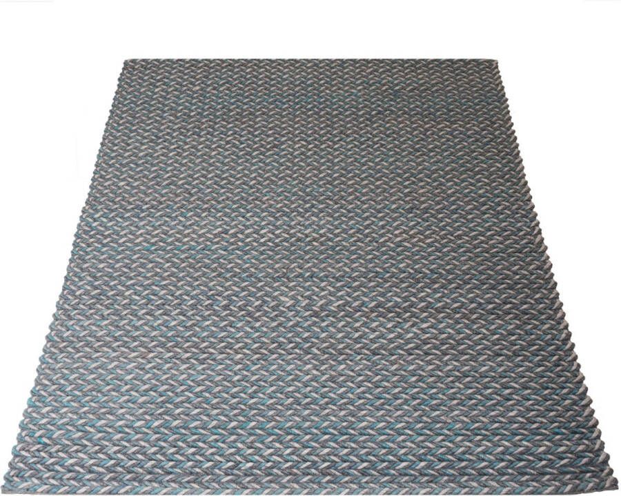 Veer Carpets Vloerkleed Tino Petrol 160 x 230 cm
