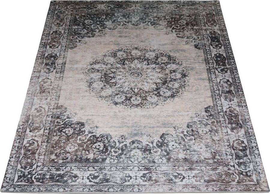 Veercarpets Vloerkleed Viola Antraciet 70 x 200 cm