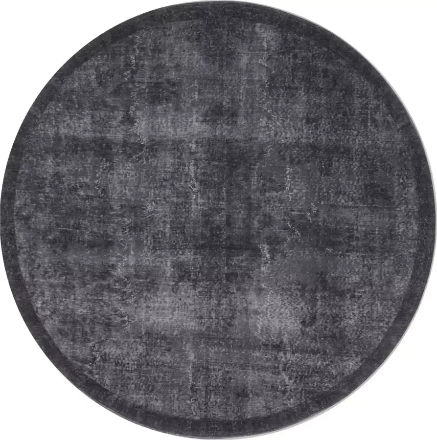 Veer Carpets Vloerkleed Yves Rond Antraciet ø120 cm