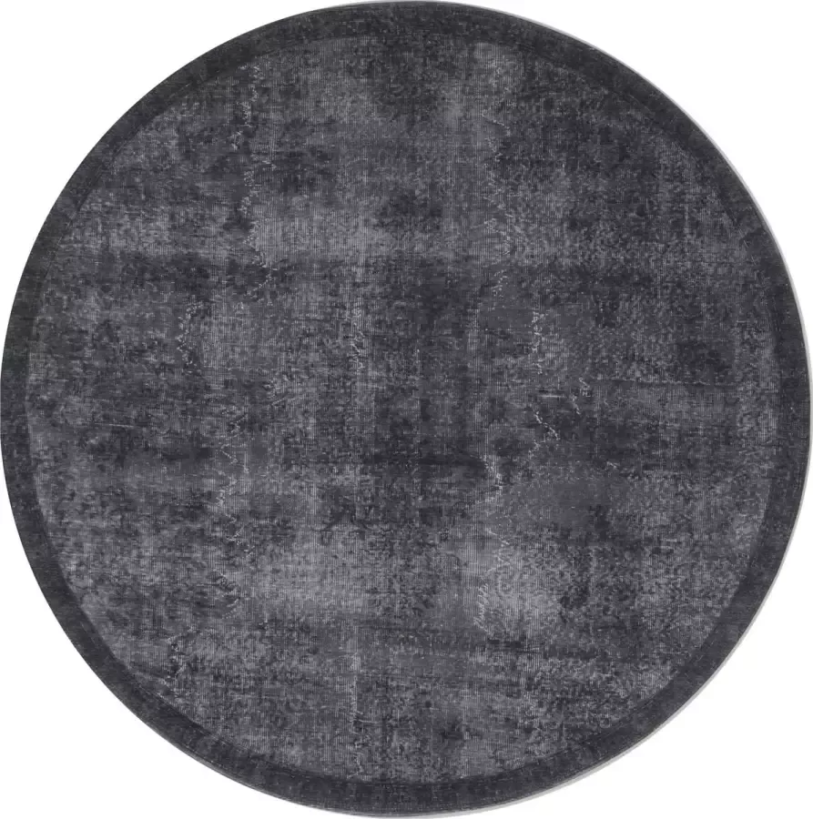 Veer Carpets Vloerkleed Yves Rond Antraciet ø200 cm