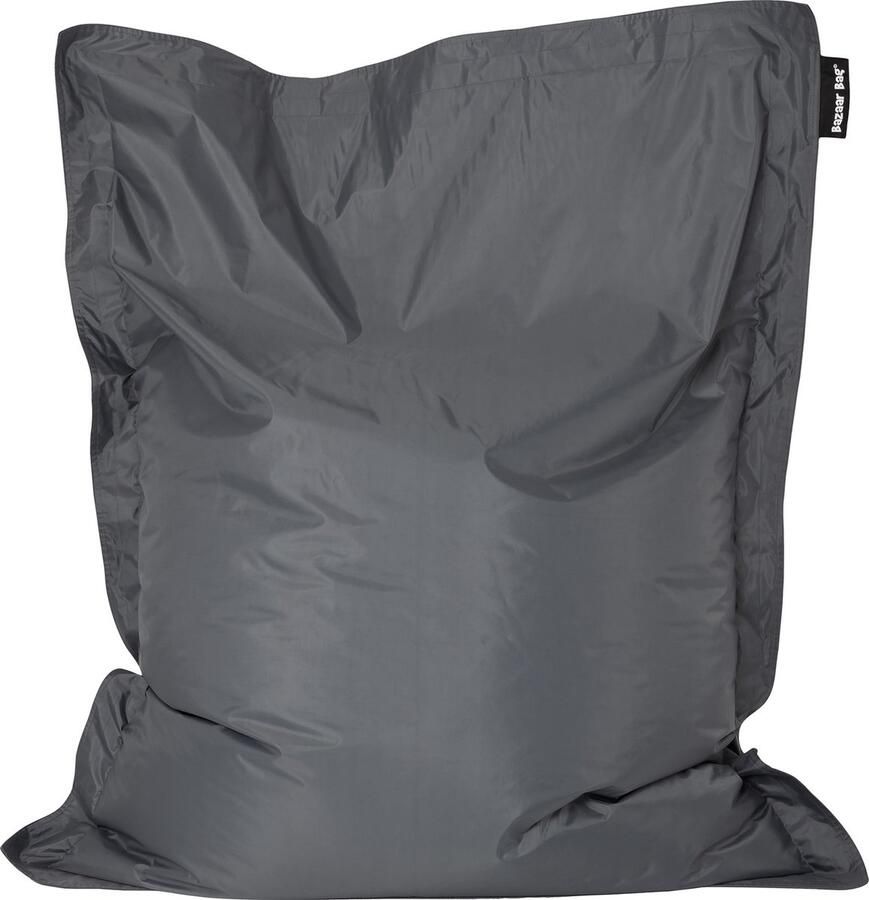 Veeva Bazaar Bag Zitzak XXL Leigrijs 180cm x 140cm Zitzakstoel Volwassenen met Vulling Zitzak Buiten Weerbestendig Waterdicht