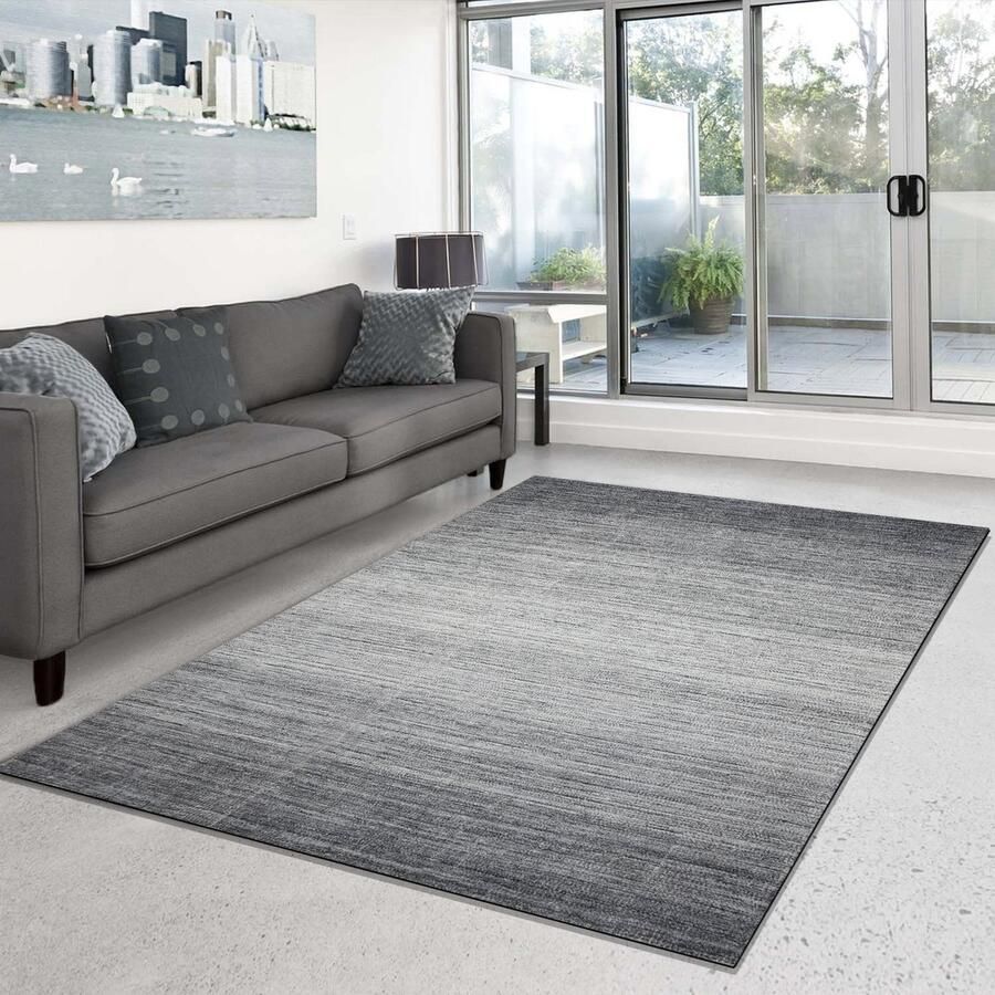 Velaar Vloerkleed Ashen Grijs – Hoogwaardig Wol en Effen Design Tapijt 160x230 CM