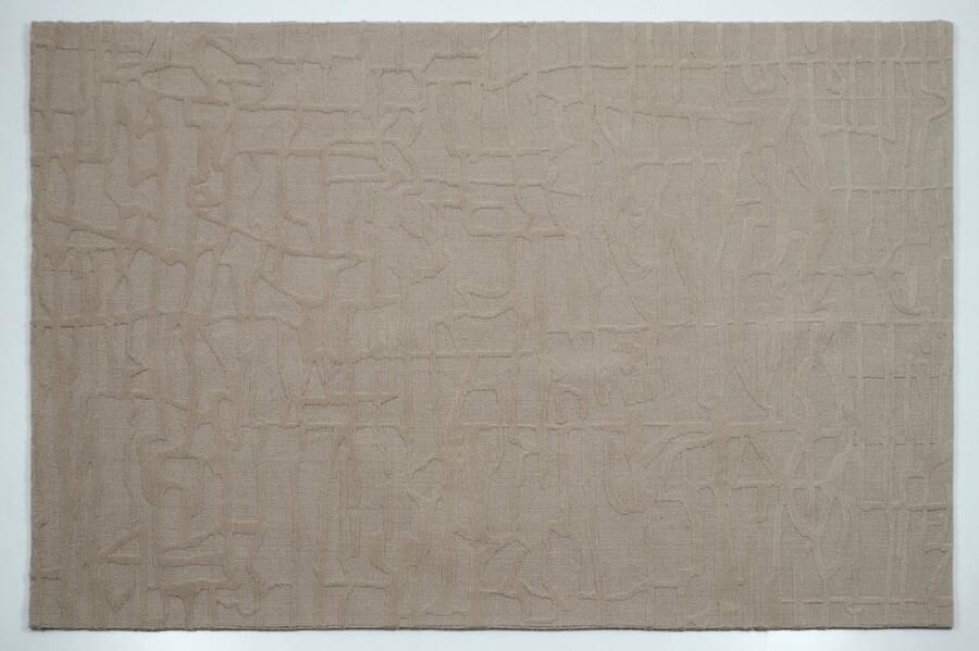 Velaar Outlet Abstract Vloerkleed Celso 100% Wol Laagpolig Beige 160x230 CM
