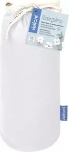 Velfont Respira Waterdichte Matrasbeschermer en Hoeslaken 2-in-1 60 x 120cm Babybed Wit