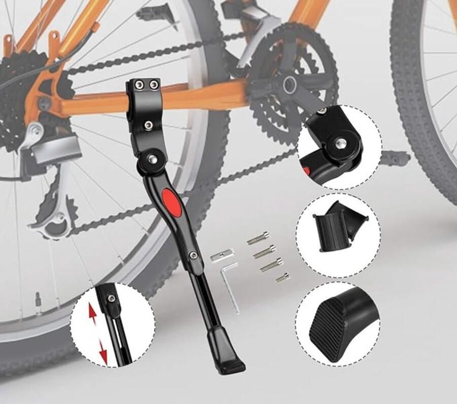 Vellaro Voetensteun fiets opklapbaar Fiets voetensteunen Kinderfiets voetsteunen Passagierssteun Universeel Achteras steun Fietsonderdelen Opvouwbare voetsteun