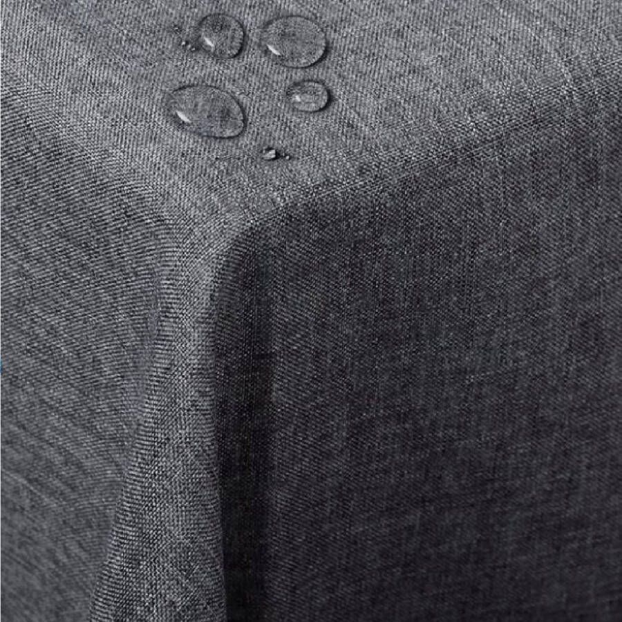 Velox Tafelkleed Rechthoekig Tafelkleed waterafstotend 130x260cm Grijs Polyester
