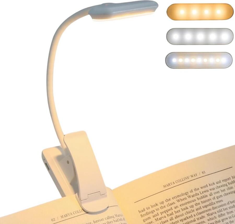 Veltro Leeslampje voor Boek Loeplamp voor in Bed Lamp met Klem