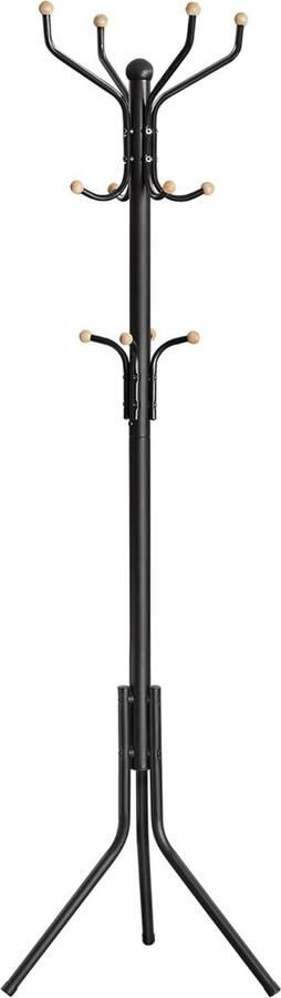 VELTRR Veltro Kapstok Staand Garderoberek Kledingrek Haken- Industrieel Zwart