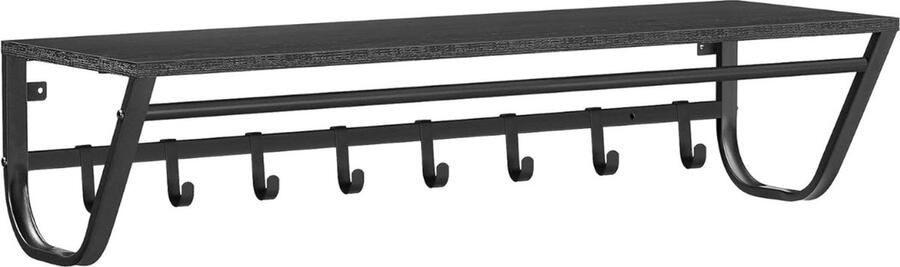 Brandless Wandkapstok met Hoedenplank Kapstok Wandplank