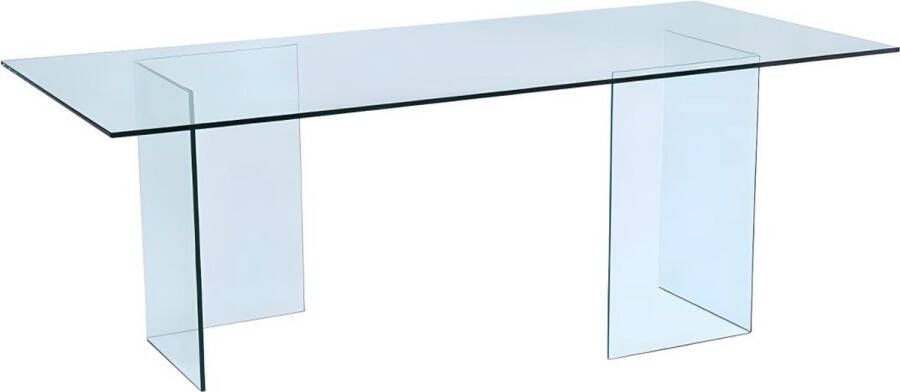 Vente-unique Eettafel COLEDON 8 personen Gehard glas L 210 cm x H 75 cm x D 90 cm