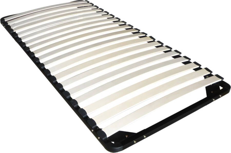 Vente-unique Lattenbodem 90 x 190 cm 19 latten zonder poten zwart KALISTA van YSMÉE L 188 cm x H 5 cm x D 88 cm