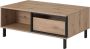 Vente-unique Salontafel BAYORI 2 laden en 1 nis Eiken en antraciet L 101.7 cm x H 43.2 cm x D 62 cm - Thumbnail 1