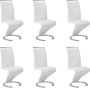 Vente-unique Set van 6 stoelen TWIZY Wit kunstleer L 61 cm x H 100 cm x D 49 cm - Thumbnail 1