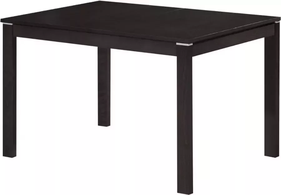 Vente-unique Uitschuifbare eettafel DOMINGO II 4 tot 6 personen Massief beuken Wengé L 150 cm x H 74 cm x D 80 cm - Foto 2