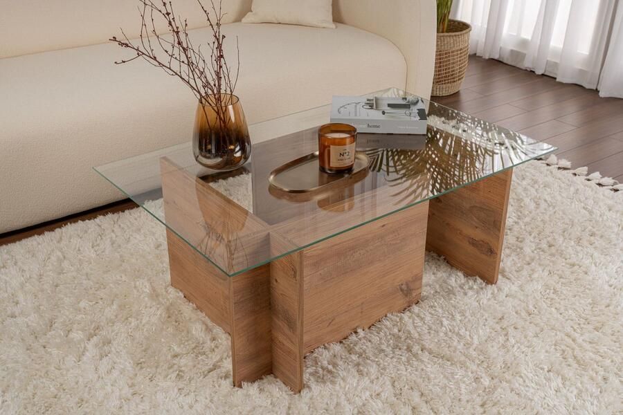 Vente-unique Asir Salontafel Atlantische Kiefer 105 x 65 x 40 cm