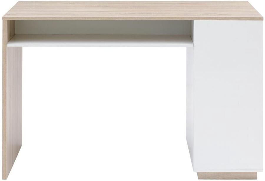 Vente-unique Barmeubel met opbergruimte Wit en naturel ANOSKI L 150 cm x H 100 cm x D 60 cm