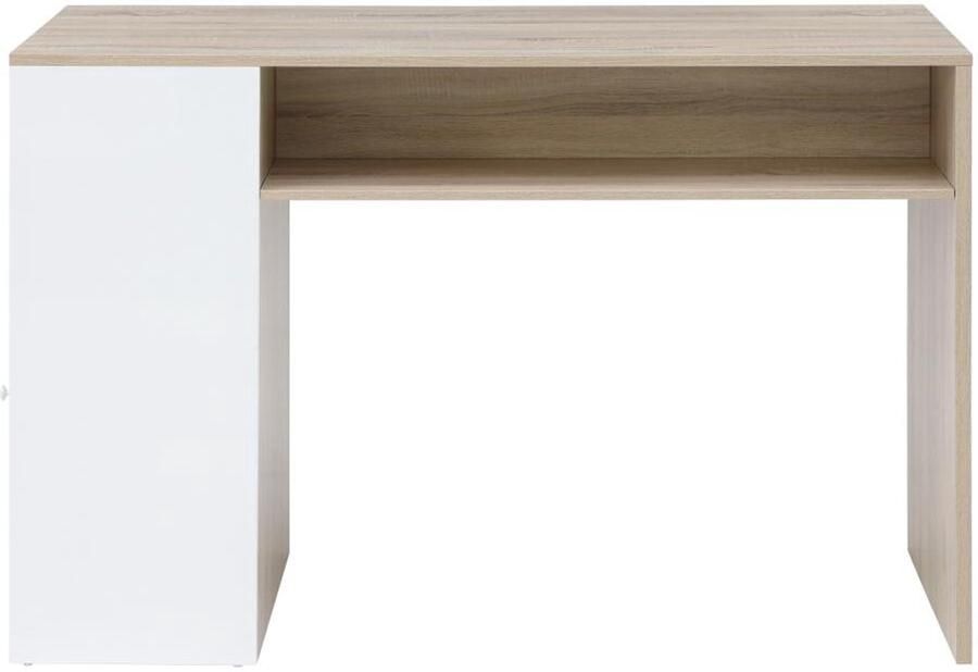 Vente-unique Barmeubel met opbergruimte Wit en naturel NIRAYA L 150 cm x H 100 cm x D 60 cm - Foto 2