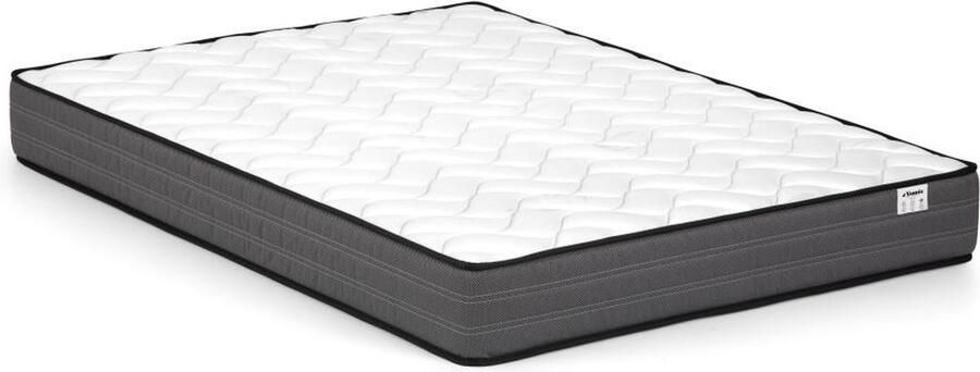 Vente-unique Bed met opbergruimte 180 x 200 cm met hoofdbord met inkeping Velours Lichtgrijs + matras TEOMIS L 204 cm x H 122.5 cm x D 216 cm - Foto 5