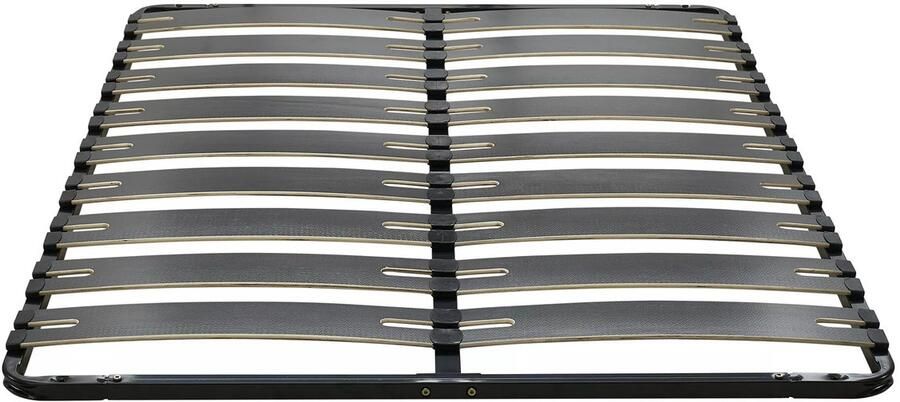 Ysmée Bedbodem met latten om te monteren 160 x 200 cm 2 x 9 latten Antislip Zonder poten Zwart MONTIANO van YSMÉE L 198 cm x H 5 cm x D 158 cm