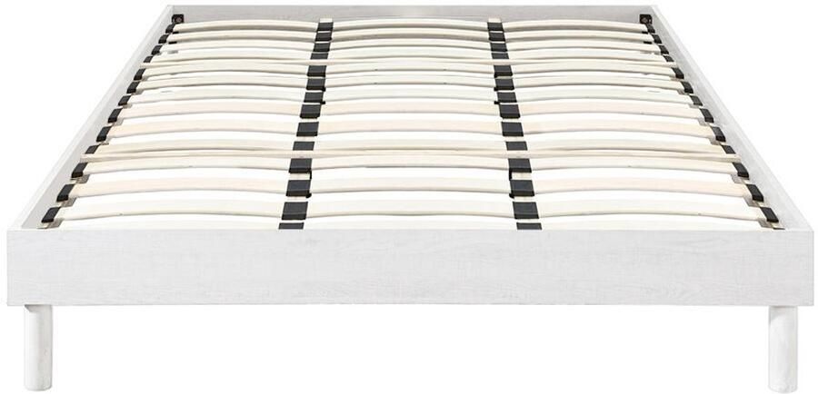 Vente-unique Bedbodem met latten 180 x 200 cm Wit MUCHIGAN van YSMÉE L 204 cm x H 33 cm x D 184 cm