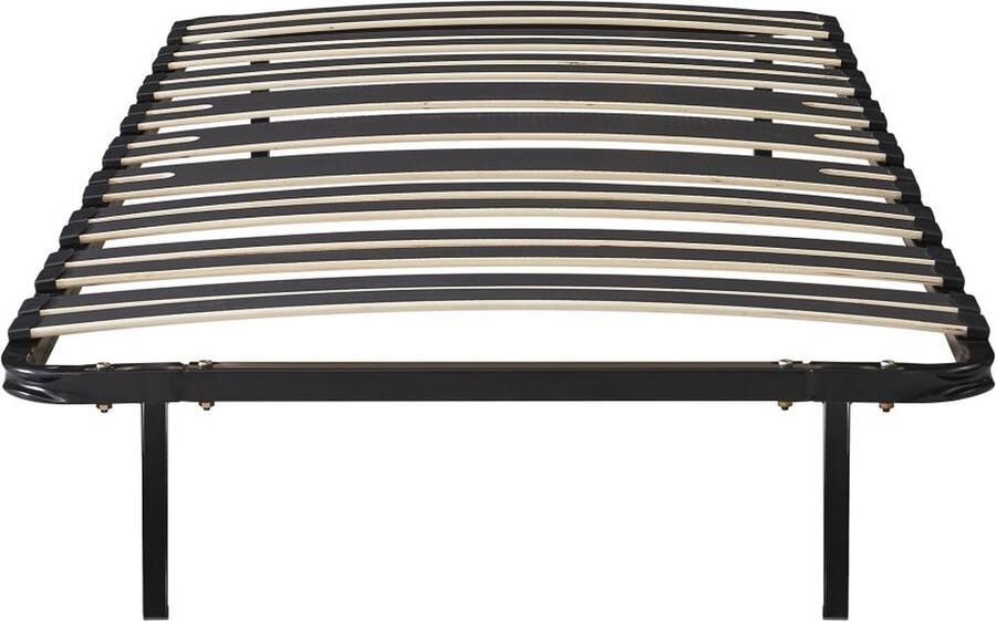 Vente-unique Bedbodem met latten 90 x 190 cm 15 latten 3 verstevigde ondersteuningszones voor de rug Met poten Zwart CERRISI van YSMÉE L 188 cm x H 25 cm x D 88 cm