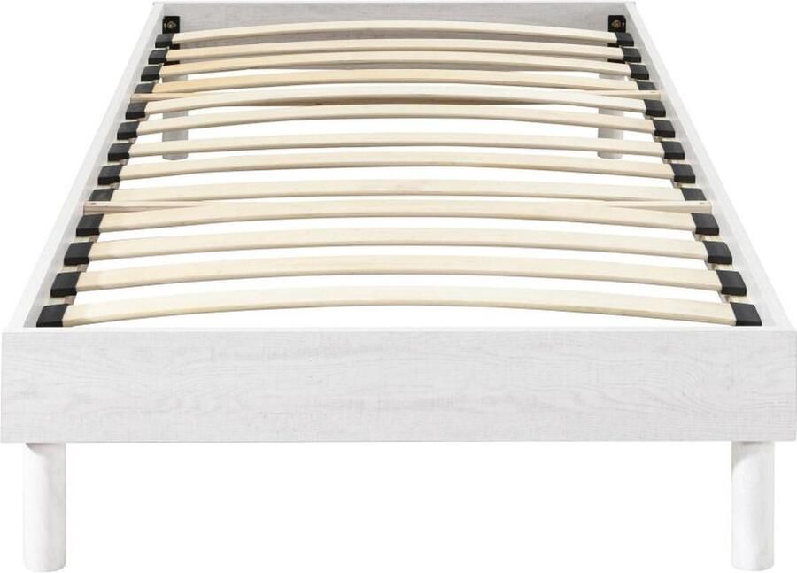 Vente-unique Bedbodem met latten 90 x 190 cm Wit MUCHIGAN van YSMÉE L 194 cm x H 33 cm x D 94 cm