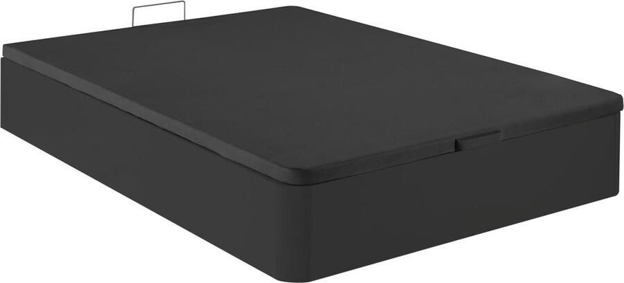 Vente-unique Bedbodem met opbergruimte 120 x 200 cm Mat zwart HESTIA van YSMÉE L 200 cm x H 30 cm x D 120 cm - Foto 2