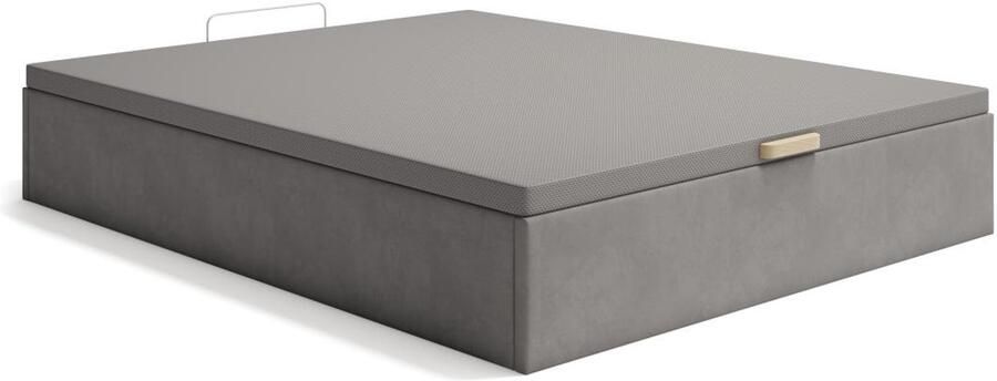 Vente-unique Bedbodem met opbergruimte 160 x 200 cm Grijze stof CENOVAS van YSMÉE - Foto 2