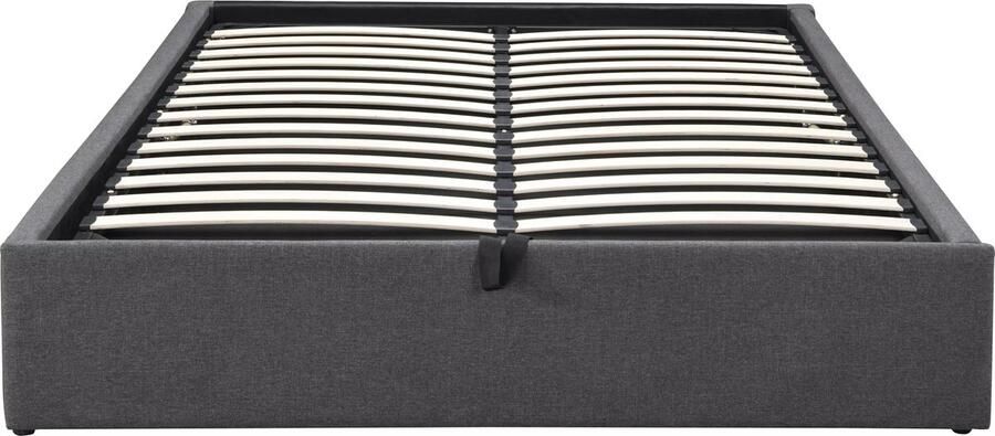 Vente-unique Bedbodem met opbergruimte en lade 140 x 190 cm Antracietgrijs OSLA van YSMÉE L 199 cm x H 37 cm x D 153 cm