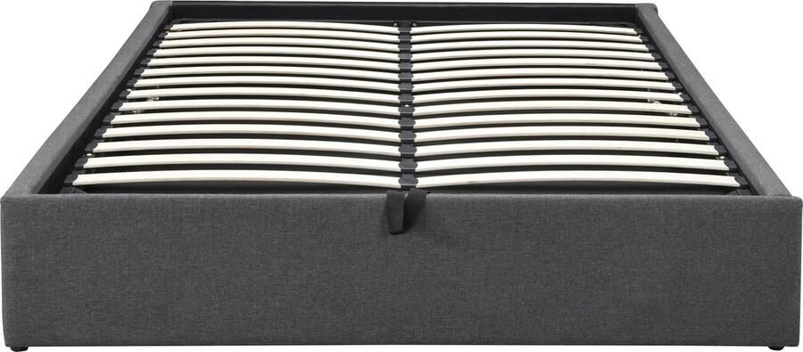Vente-unique Bedbodem met opbergruimte en lade 160 x 200 cm Antracietgrijs OSLA van YSMÉE L 209 cm x H 37 cm x D 173 cm - Foto 2