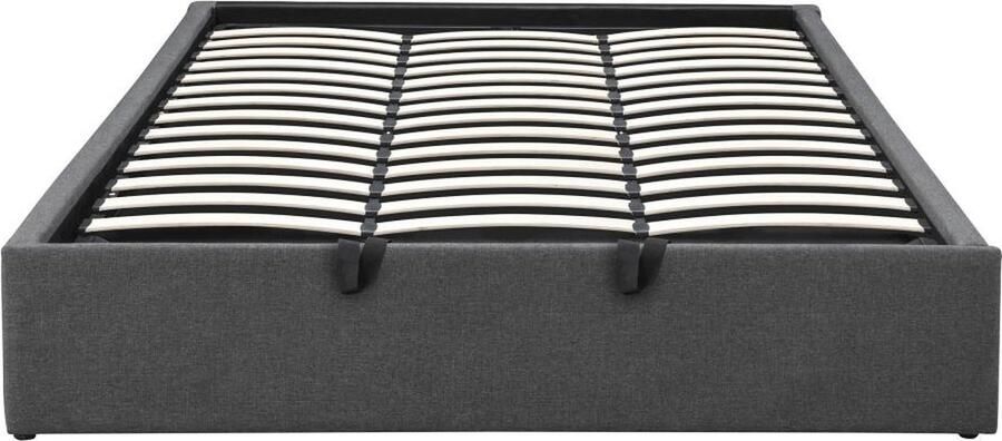 Vente-unique Bedbodem met opbergruimte en lade 180 x 200 cm Antracietgrijs OSLA van YSMÉE L 209 cm x H 37 cm x D 193 cm