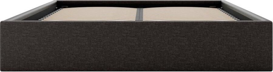 Vente-unique Bedbodem met opbergruimte van stof 160 x 200 cm Taupegrijs PONTOS van YSMÉE L 210 cm x H 31 cm x D 170 cm