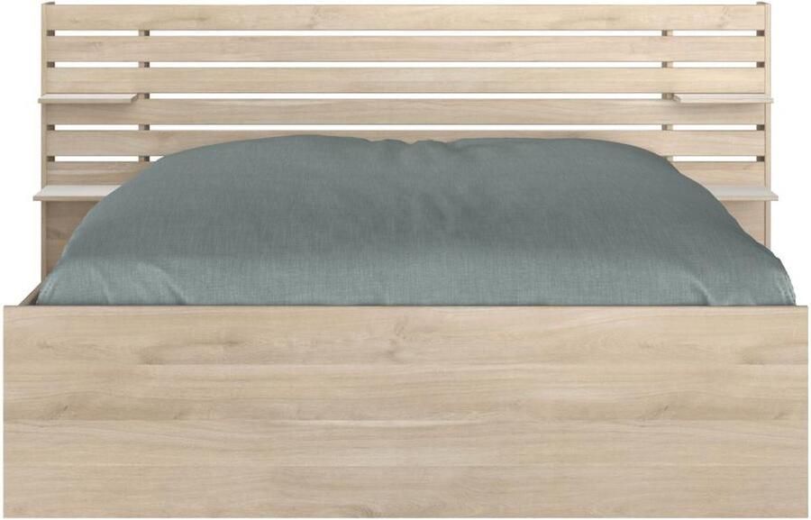 Parisot Vente-unique Bed met opbergruimte – 160 x 200 cm – Kleuren: Houtlook TENALIA II L 222.8 cm x H 98.2 cm x D 216.8 cm - Foto 2