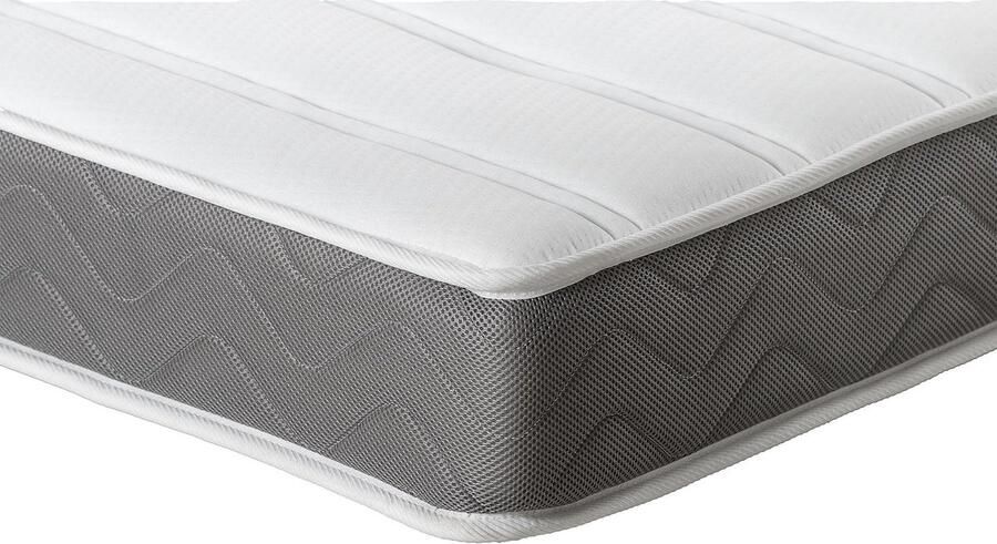 Vente-unique Bedset 160 x 200 cm Witte bedbodem met opbergruimte + matras van schuim met hoge dichtheid HEAVEN van DREAMEA L 200 cm x H 30 cm x D 160 cm - Foto 4