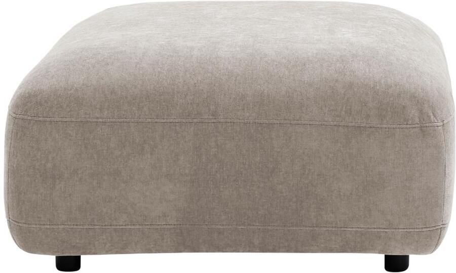 Vente-unique Beige stoffen poef TINDRALO