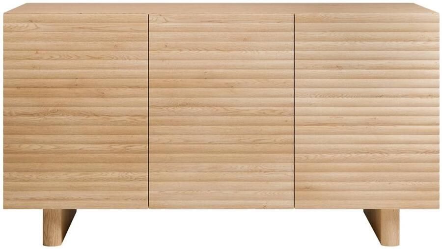 Vente-unique Buffetkast met 3 deurtjes in MDF Houtlook LUDIMA L 150 cm x H 81.3 cm x D 41.8 cm