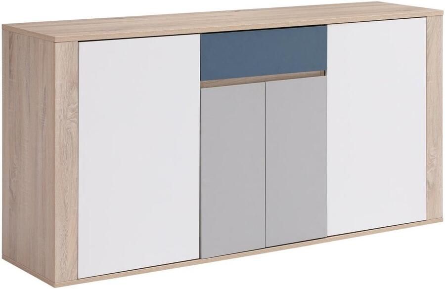Vente-unique Buffetkast met 4 deurtjes en 1 lade Verschillende kleuren FILUTIA L 160 cm x H 81 cm x D 39.8 cm
