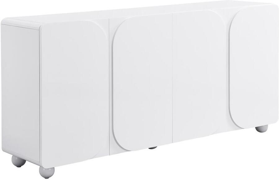 Vente-unique Buffetkast met 4 deurtjes van mdf Wit YELDINIA L 174 cm x H 84 cm x D 42 cm