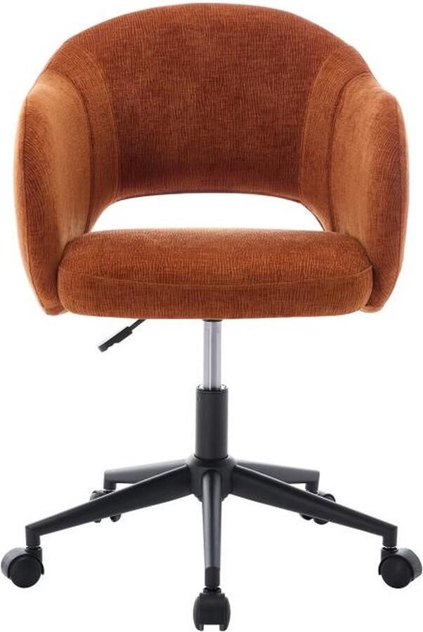 Vente-unique Bureaustoel Stof met textuur Terracotta ACACILIO L 56.5 cm x H 85 cm x D 58 cm - Foto 2