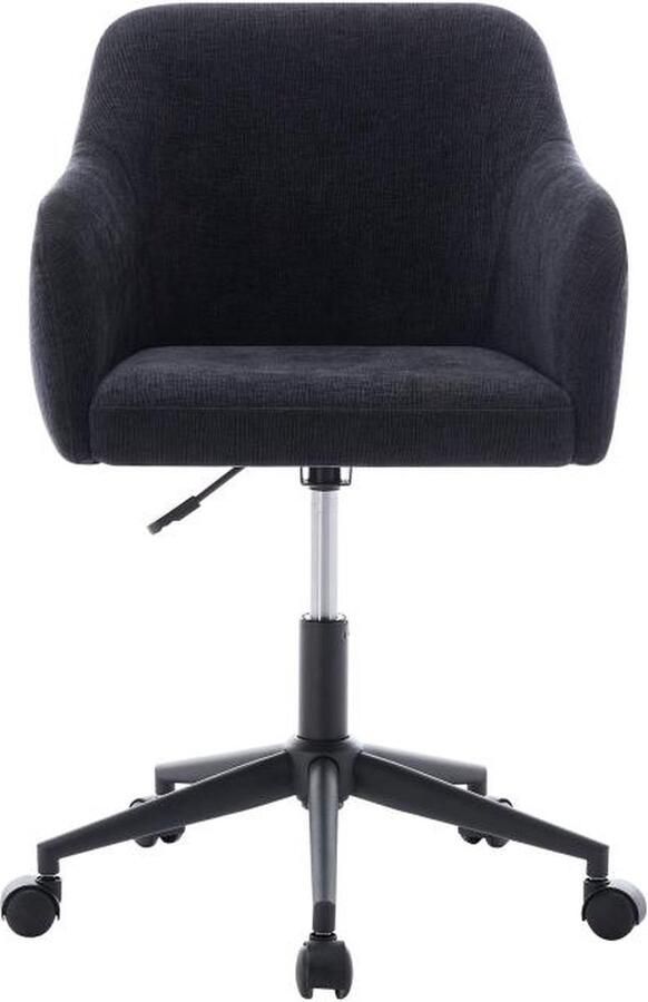 Vente-unique Bureaustoel Stof met textuur Zwart Verstelbare hoogte MATOMI L 55 cm x H 89 cm x D 58 cm