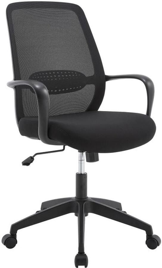 Vente-unique Bureaustoel Stof Zwart VATISTA L 60.5 cm x H 103 cm x D 61.5 cm