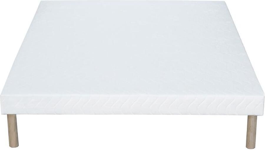 Vente-unique Decoratieve gewatteerde bedbodem 160 x 200 cm 10 latten Wit ASTHENIS II van YSMÉE L 200 cm x H 31 cm x D 160 cm - Foto 2