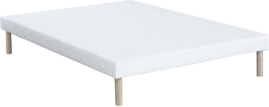Vente-unique Decoratieve gewatteerde bedbodem 160 x 200 cm 10 latten Wit ASTHENIS II van YSMÉE L 200 cm x H 31 cm x D 160 cm