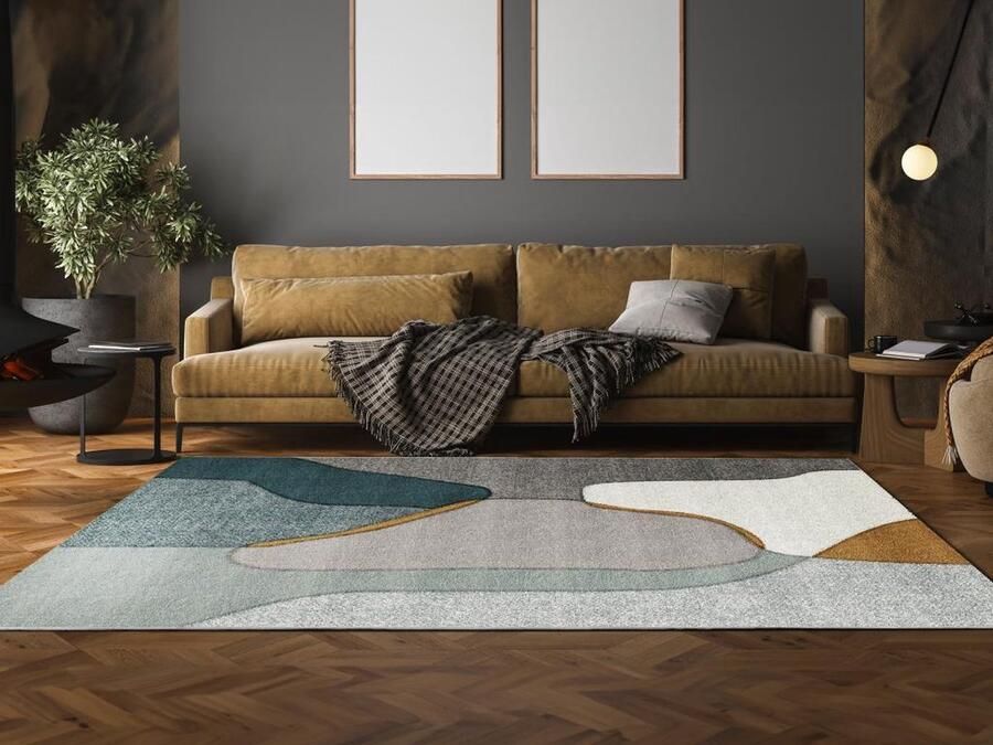 Vente-unique Design-tapijt met abstracte motieven 160 x 230 cm Meerdere kleuren SUROVIA L 230 cm x H 1.6 cm x D 160 cm