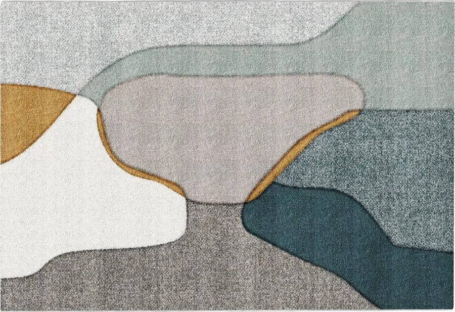 Vente-unique Design-tapijt met abstracte motieven 160 x 230 cm Meerdere kleuren SUROVIA L 230 cm x H 1.6 cm x D 160 cm - Foto 2