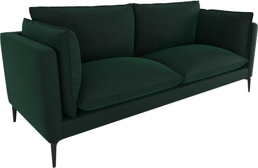 Vente-unique Driezitsbank KESTREL van velours Groen van Pascal Morabito L 215 cm x H 85 cm x D 89 cm