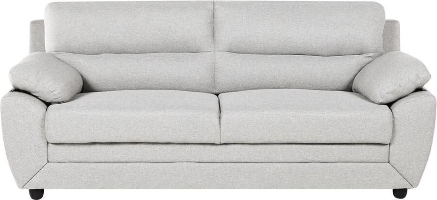 Vente-unique Driezitsbank van beige stof MANOA L 201 cm x H 88 cm x D 82 cm