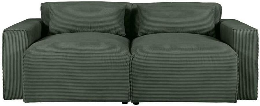Vente-unique Driezitsbank van groen ribfluweel VELINOR - Foto 2