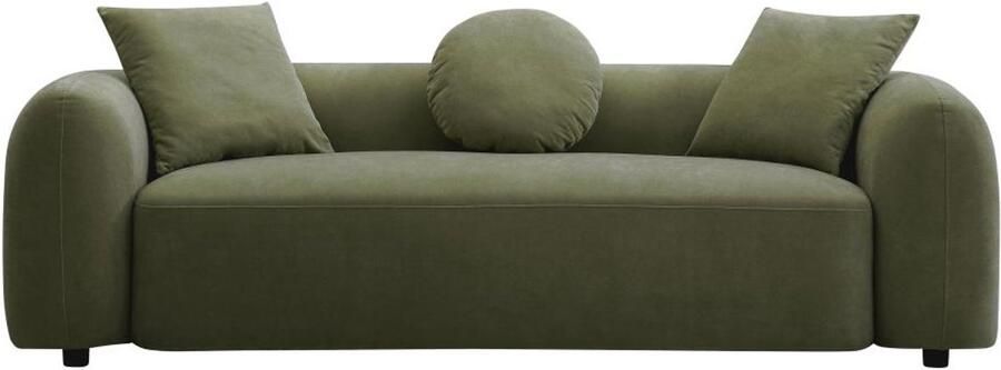 Vente-unique Driezitsbank van stof in groen OXILA